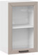 Миниатюра изображения товара Шкаф навесной для кухни ТриЯ Лорас 1В45С (белый/холст латте)