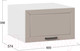 Миниатюра изображения товара Шкаф навесной для кухни ТриЯ Лорас 1В6ГП (белый/холст латте)