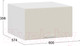 Миниатюра изображения товара Шкаф навесной для кухни ТриЯ Габриэлла 1В6ГП (белый/крем)