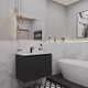 Миниатюра изображения товара Тумба с умывальником ЗОВ Монови 60 / M60LG0LG-OL60 (антрацит)