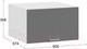 Миниатюра изображения товара Шкаф навесной для кухни ТриЯ Габриэлла 1В6ГП (белый/титан)