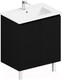 Миниатюра изображения товара Тумба с умывальником ЗОВ Монови 80 / M80LG0LGS-OL80 (антрацит)