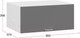 Миниатюра изображения товара Шкаф навесной для кухни ТриЯ Габриэлла 1В8ГП (белый/титан)