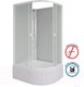 Миниатюра изображения товара Душевая кабина Niagara Promo P110/80/40L/MT/BK 110x80x195