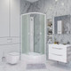 Миниатюра изображения товара Душевая кабина Niagara Promo P110/80/26L/MT/BK 110x80x195