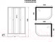 Миниатюра изображения товара Душевая кабина Niagara Promo P100/80/26L/MT/BK 100x80x195