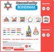 Миниатюра изображения товара Конструктор магнитный Bondibon Bondimax / ВВ6042