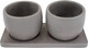 Миниатюра изображения товара Набор вазонов Вещицы Дуэт / Kras46 (300мл, серый)