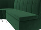 Миниатюра изображения товара Уголок кухонный мягкий Лига Диванов Кантри левый / 106842L (велюр зеленый)