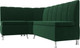Миниатюра изображения товара Уголок кухонный мягкий Лига Диванов Кантри левый / 106842L (велюр зеленый)