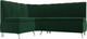 Миниатюра изображения товара Уголок кухонный мягкий Лига Диванов Кантри левый / 106842L (велюр зеленый)
