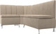 Миниатюра изображения товара Уголок кухонный мягкий Лига Диванов Кантри левый / 106843L (велюр бежевый)