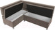 Миниатюра изображения товара Уголок кухонный мягкий Лига Диванов Стайл левый / 111655L (велюр коричневый)