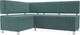 Миниатюра изображения товара Уголок кухонный мягкий Лига Диванов Стайл левый / 111656L (велюр бирюзовый)