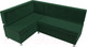 Миниатюра изображения товара Уголок кухонный мягкий Лига Диванов Стайл левый / 111657L (велюр зеленый)