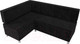 Миниатюра изображения товара Уголок кухонный мягкий Лига Диванов Стайл левый / 111660L (велюр черный)
