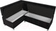 Миниатюра изображения товара Уголок кухонный мягкий Лига Диванов Стайл левый / 111660L (велюр черный)