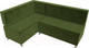 Миниатюра изображения товара Уголок кухонный мягкий Лига Диванов Стайл левый / 114520L (микровельвет зеленый)