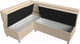 Миниатюра изображения товара Уголок кухонный мягкий Лига Диванов Стайл левый / 114526L (экокожа бежевый)