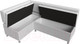 Миниатюра изображения товара Уголок кухонный мягкий Лига Диванов Стайл левый / 114527L (экокожа белый)