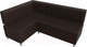 Миниатюра изображения товара Уголок кухонный мягкий Лига Диванов Стайл левый / 114528L (экокожа коричневый)