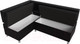 Миниатюра изображения товара Уголок кухонный мягкий Лига Диванов Стайл левый / 114529L (экокожа черный)