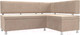 Миниатюра изображения товара Уголок кухонный мягкий Лига Диванов Стайл правый / 111658 (велюр бежевый)