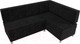Миниатюра изображения товара Уголок кухонный мягкий Лига Диванов Стайл правый / 111660 (велюр черный)