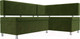 Миниатюра изображения товара Уголок кухонный мягкий Лига Диванов Стайл правый / 114520 (микровельвет зеленый)