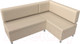 Миниатюра изображения товара Уголок кухонный мягкий Лига Диванов Стайл правый / 114526 (экокожа бежевый)