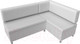 Миниатюра изображения товара Уголок кухонный мягкий Лига Диванов Стайл правый / 114527 (экокожа белый)