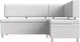 Миниатюра изображения товара Уголок кухонный мягкий Лига Диванов Стайл правый / 114527 (экокожа белый)