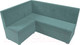 Миниатюра изображения товара Уголок кухонный мягкий Лига Диванов Уют левый / 109625L (велюр бирюзовый)