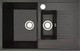 Миниатюра изображения товара Мойка кухонная со смесителем БелЭворс Forma L + смеситель W74004-2 + дозатор L405F (черный)