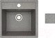 Миниатюра изображения товара Мойка кухонная со смесителем БелЭворс Rio + смеситель W74004-9 + дозатор L405-1 (серый/сатин)
