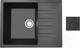 Миниатюра изображения товара Мойка кухонная со смесителем БелЭворс Vega L + смеситель W74004-2 + дозатор L405F (черный)