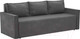 Миниатюра изображения товара Диван Комфорт-S Берта (велюр серый)