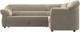 Миниатюра изображения товара Диван угловой Лига Диванов Карнелла правый (микровельвет бежевый)