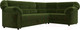Миниатюра изображения товара Диван угловой Лига Диванов Карнелла правый (микровельвет зеленый)