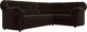 Миниатюра изображения товара Диван угловой Лига Диванов Карнелла правый (микровельвет коричневый)