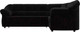Миниатюра изображения товара Диван угловой Лига Диванов Карнелла правый (велюр черный)