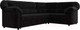 Миниатюра изображения товара Диван угловой Лига Диванов Карнелла правый (велюр черный)