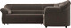 Миниатюра изображения товара Диван угловой Лига Диванов Карнелла правый (велюр коричневый)