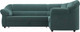 Миниатюра изображения товара Диван угловой Лига Диванов Карнелла правый (велюр бирюзовый)