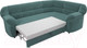 Миниатюра изображения товара Диван угловой Лига Диванов Карнелла правый (велюр бирюзовый)