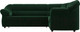 Миниатюра изображения товара Диван угловой Лига Диванов Карнелла правый (велюр зеленый)