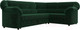 Миниатюра изображения товара Диван угловой Лига Диванов Карнелла правый (велюр зеленый)