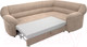 Миниатюра изображения товара Диван угловой Лига Диванов Карнелла правый (велюр бежевый)