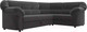 Миниатюра изображения товара Диван угловой Лига Диванов Карнелла правый (велюр серый)