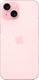 Миниатюра изображения товара Смартфон Apple iPhone 15 256GB (розовый)